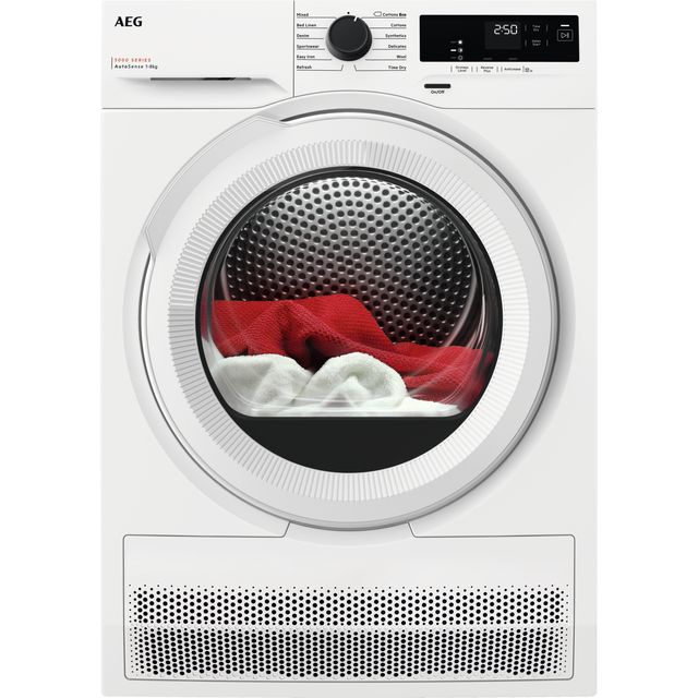 AEG 7000 Series TXH508A4R 8Kg Heat Pump Tumble Dryer - White - A++ Rated