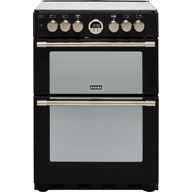 Stoves Sterling STERLING600DF 60cm Freestanding Dual Fuel Cooker - Black - A/A Rated