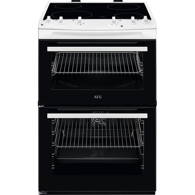 AEG CCX6501ACW 60cm Electric Cooker with Ceramic Hob – White – A Rated