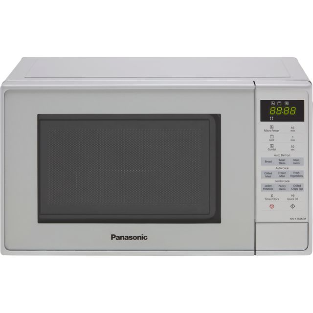Panasonic NN-K18JMMBPQ Freestanding 26cm Tall Compact Microwave - Silver