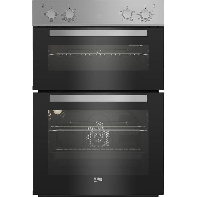 Beko RecycledNet BBXDF21000S Built In Electric Double Oven - Stainless Steel - A/A Rated