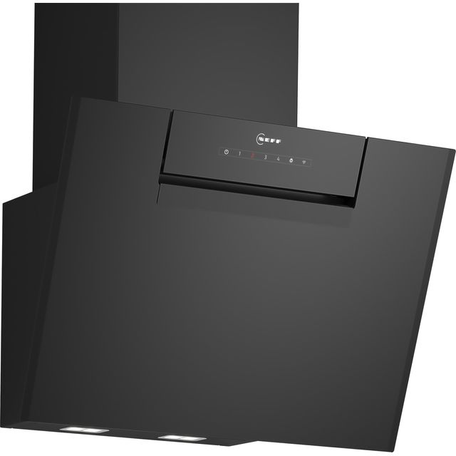 NEFF N50 D65IFN1S0B Wifi Connected 60cm Angled Chimney Cooker Hood - Black