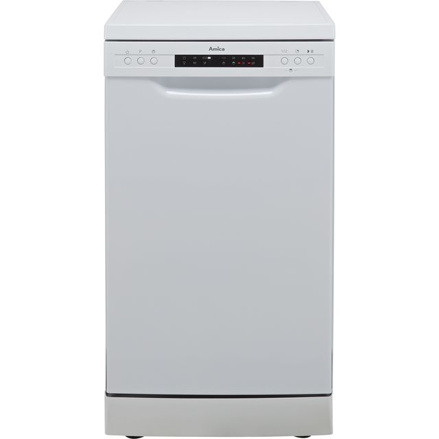 Amica ADF450WH Slimline Dishwasher - White - E Rated