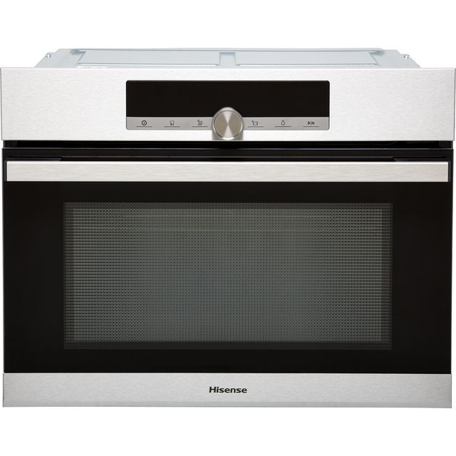 Hisense BIM44321AX Built In Compact Electric Single Oven with Microwave Function - Stainless Steel