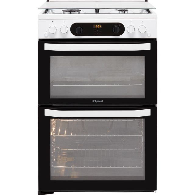 Hotpoint HDM67G0CCW/UK 60cm Freestanding Gas Cooker - White - A+/A+ Rated