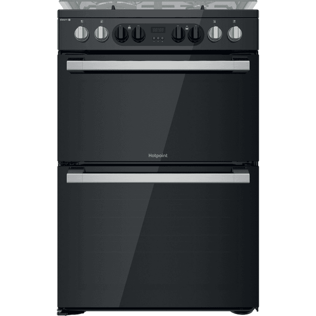 Hotpoint HDM67G8CCB/UK 60cm Freestanding Dual Fuel Cooker - Black - A/A Rated