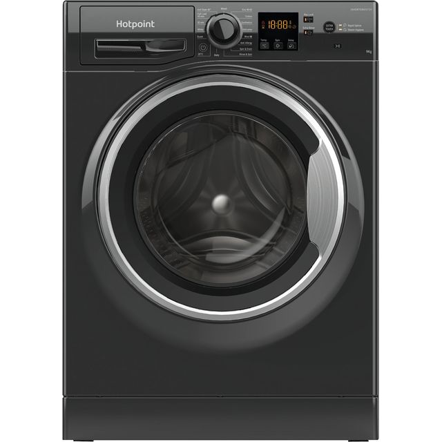 Hotpoint NSWM 946 BS UK 9kg Washing Machine with 1400 rpm – Black – A Rated