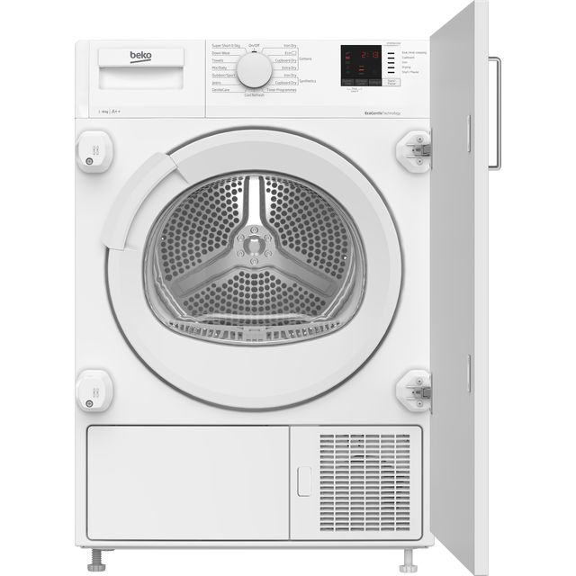 Beko DTIKP81131W Integrated 8Kg Heat Pump Tumble Dryer - White - A++ Rated