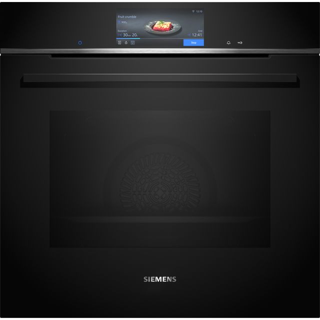 Siemens IQ-700 HB778G3B1B Built In Electric Single Oven - Black - A+ Rated