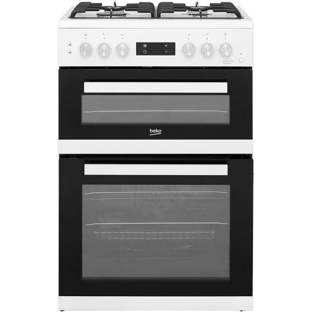 Beko KDDF653W 60cm Freestanding Dual Fuel Cooker - White - A/A Rated
