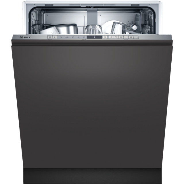 NEFF N30 S153ITX02G Wifi Connected Fully Integrated Standard Dishwasher - Stainless Steel Control Panel with Fixed Door Fixing Kit - E Rated