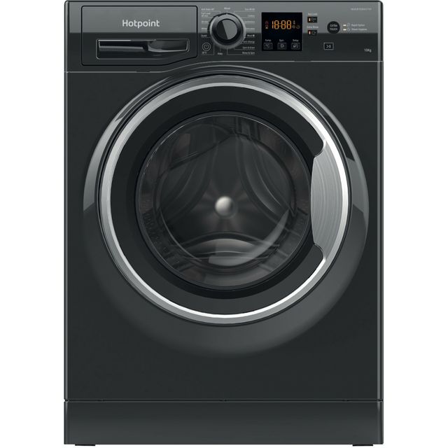 Hotpoint Anti-Stain NSWM 1046 BS UK 10kg Washing Machine with 1400 rpm - Black - A Rated