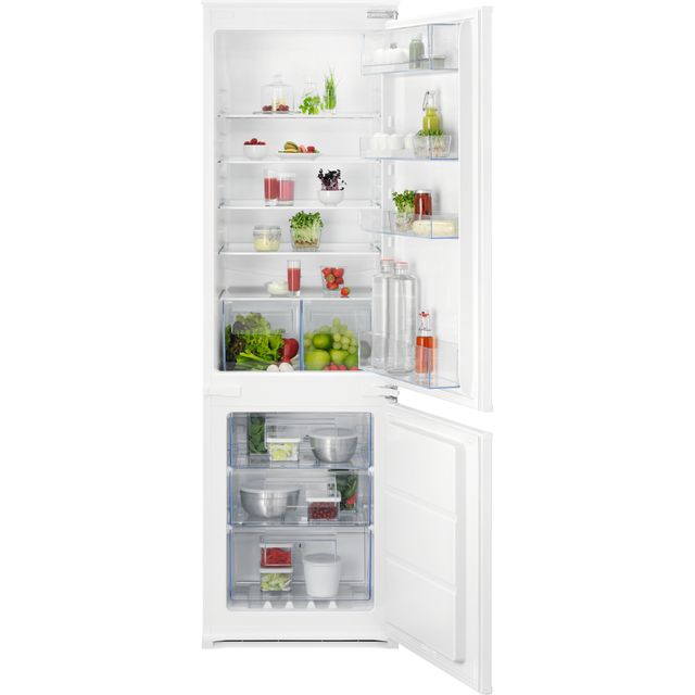 AEG 6000 TwinTech OSC6N181ES Integrated 70/30 Frost Free Fridge Freezer with Sliding Door Fixing Kit - White - E Rated