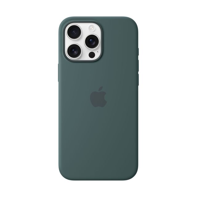 Apple iPhone 16 Pro Max Silicone Case with MagSafe for iPhone 16 Pro Max - Lake Green