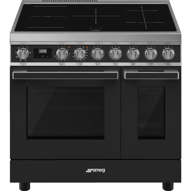 Smeg Portofino CPF92IMA Electric Range Cooker with Induction Hob - Anthracite - A/A Rated