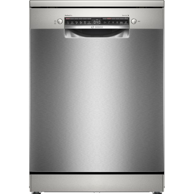 Bosch Series 6 SMS6TCI00E Standard Dishwasher – Stainless Steel Effect – A Rated