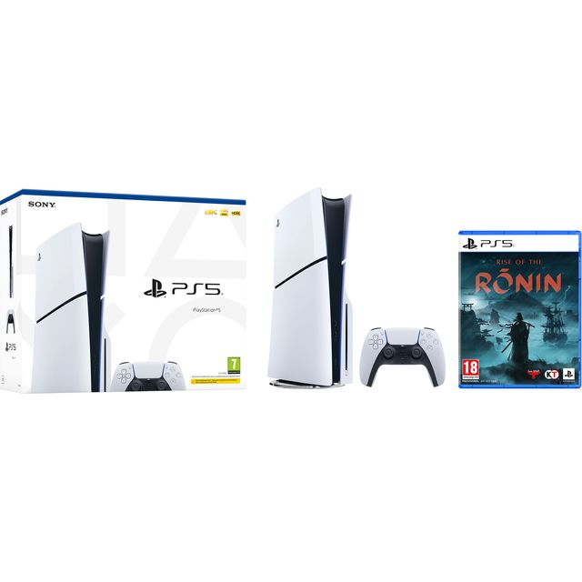 PlayStation 5 (Model Group  Slim) 1 TB with Rise Of The Ronin - White / Black