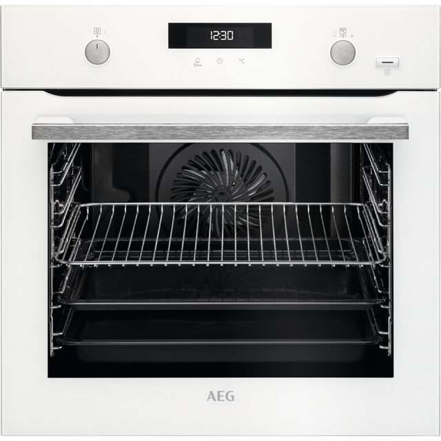 AEG BPS555020W Built In Electric Single Oven with added Steam Function - White - A+ Rated