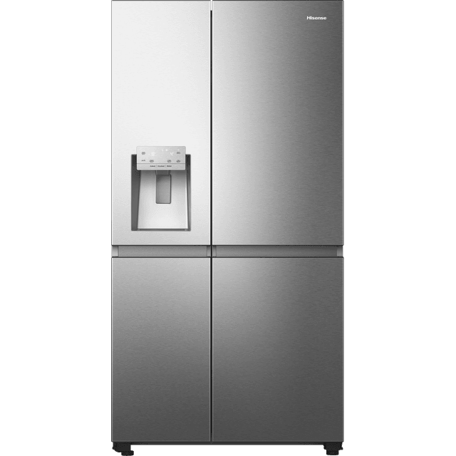 Hisense RS818N4IIE Wifi Connected Plumbed Total No Frost American Fridge Freezer - Stainless Steel - E Rated