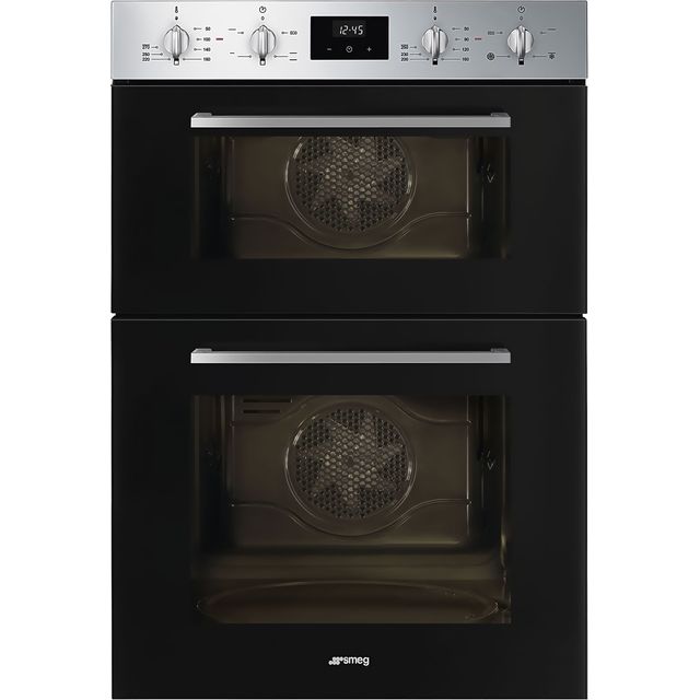 Smeg Cucina DOSF400B Built In Electric Double Oven - Black - A/B Rated