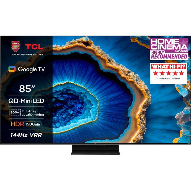 TCL C805K 85" 4K Ultra HD MiniLED QLED Smart Google TV [2023] - 85C805K