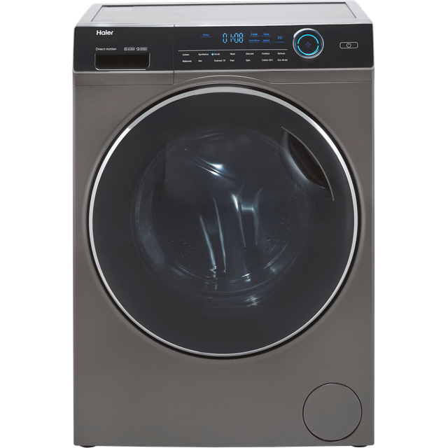 Haier i-Pro Series 7 HW80-B14979S 8kg Washing Machine with 1400 rpm - Graphite - A Rated