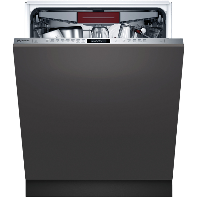 NEFF N70 S187ZCX43G Wifi Connected Fully Integrated Standard Dishwasher - Stainless Steel Control Panel - C Rated