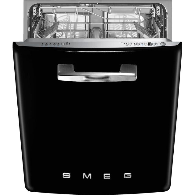 Smeg DIFABBL Fully Integrated Standard Dishwasher – Black Control Panel with Fixed Door Fixing Kit – B Rated