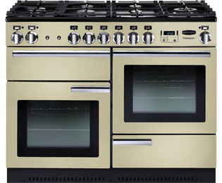 Rangemaster Professional Plus PROP110NGFCR/C 110cm Gas Range Cooker - Cream / Chrome - A/A Rated