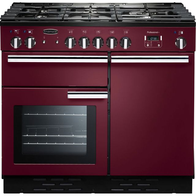 Rangemaster Professional Plus PROP100DFFCY/C 100cm Dual Fuel Range Cooker - Cranberry - A/A Rated