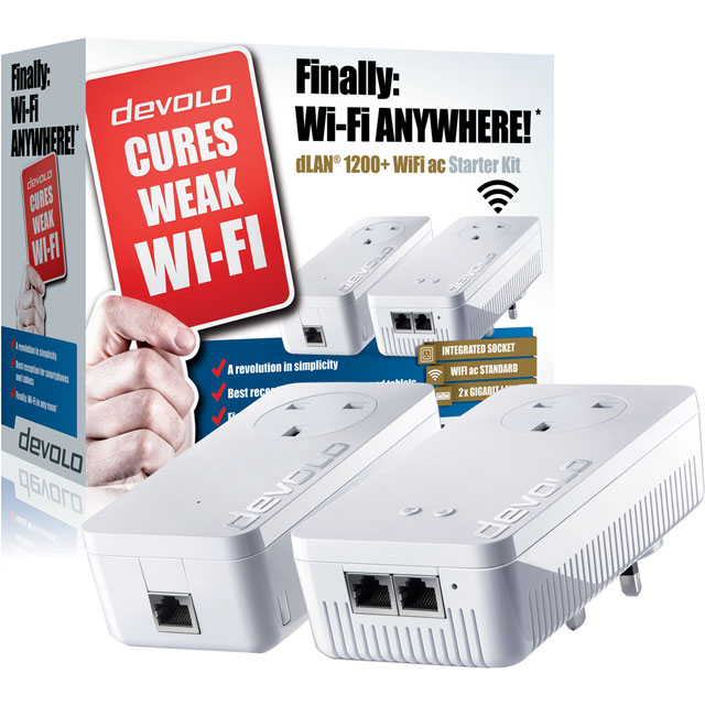 Devolo 9392 dLAN AV 1200+ WiFi AC Powerline Starter Kit Routers & Networking review