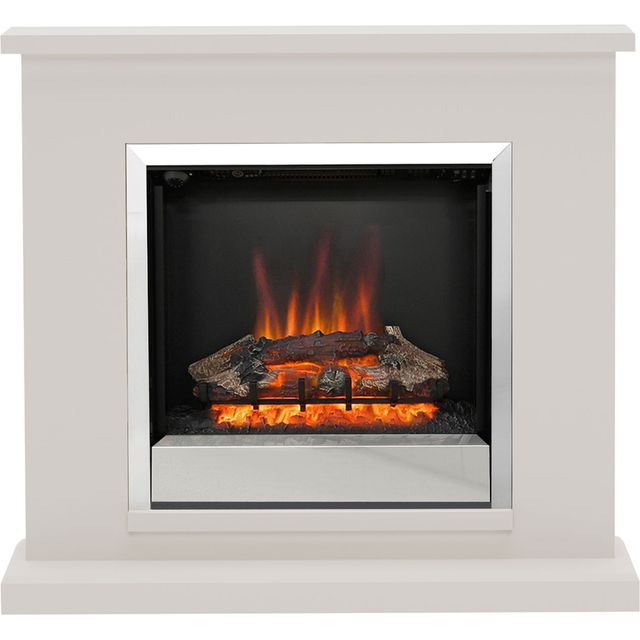 BeModern Elsham 4510 Log Effect Suite And Surround Fireplace - Cashmere