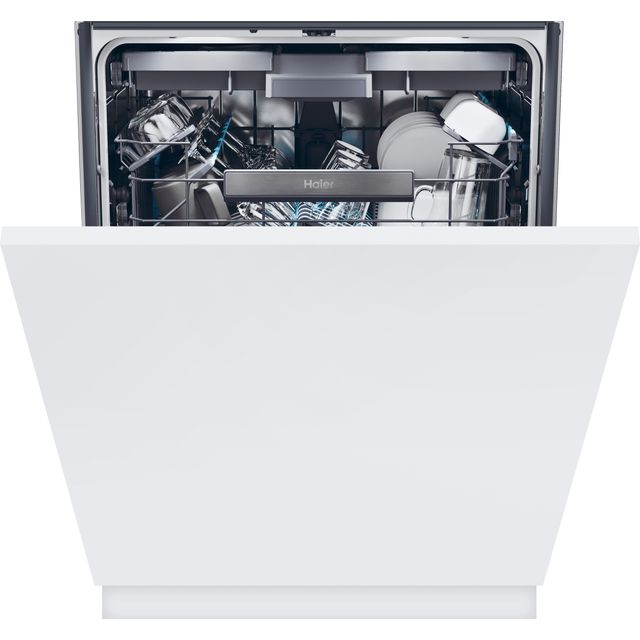 Haier XS6B0S3FSB-80 Wifi Connected Fully Integrated Standard Dishwasher - Black Control Panel with Sliding Door Fixing Kit - B Rated