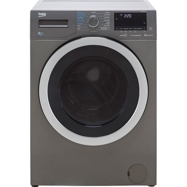 Beko SteamCure RecycledTub® WDER8540441G 8Kg / 5Kg Washer Dryer with 1400 rpm – Graphite – D Rated