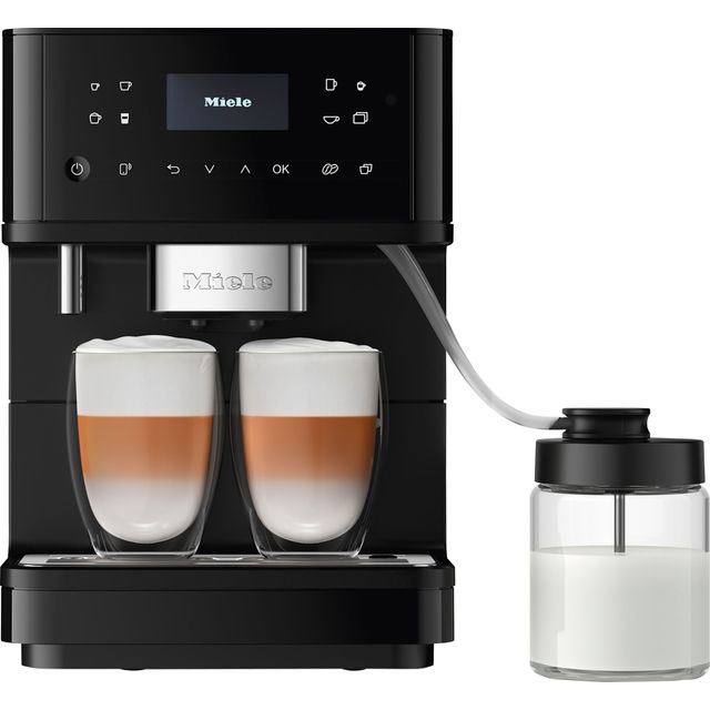 Miele MilkPerfection CM6560 Wifi Connected Bean to Cup Coffee Machine - Obsidian Black Pearl Finish