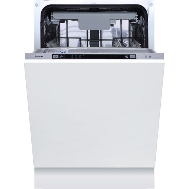 Hisense HV523E15UK Fully Integrated Slimline Dishwasher - Silver Control Panel with Fixed Door Fixing Kit - E Rated