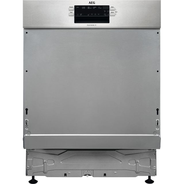 AEG 6000 SatelliteClean FEE64917ZM Semi Integrated Standard Dishwasher - Stainless Steel Control Panel - C Rated