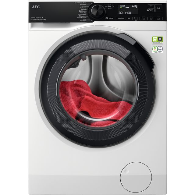 AEG LFR94846WS 8kg Washing Machine with 1400 rpm - White - A Rated