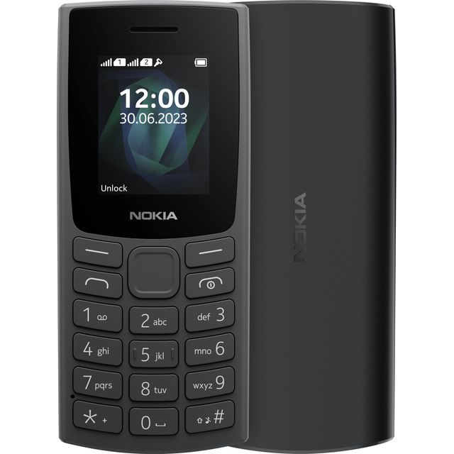 Nokia 105 Mobile Phone in Charcoal