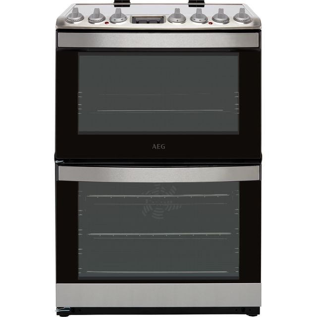 AEG 6000 SteamBake CIB6732ACM 60cm Electric Cooker with Induction Hob - Stainless Steel - A/A Rated