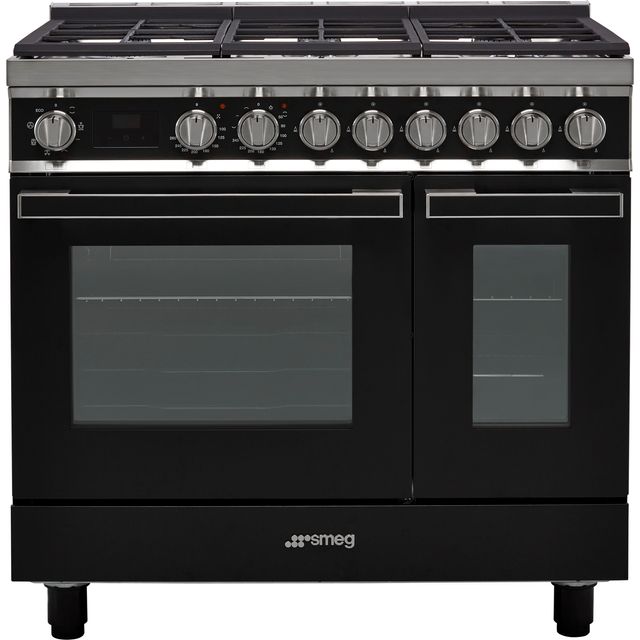 Smeg Portofino CPF92GMA 90cm Dual Fuel Range Cooker - Anthracite - A/A Rated