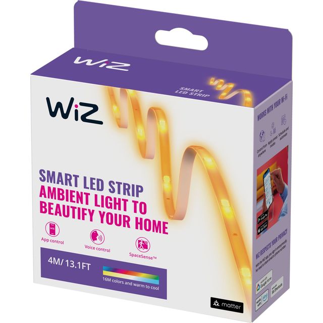 WiZ LED Strip 4m - 2 Pack Smart Lighting in White