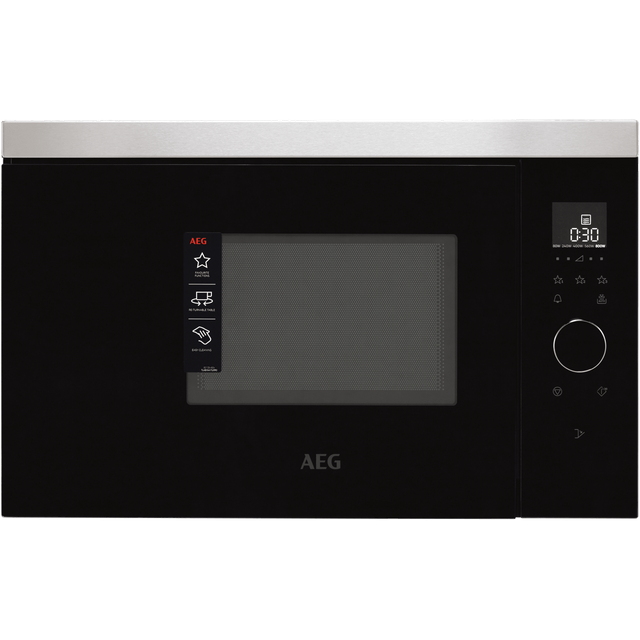 AEG MBB1756SEM 37cm tall, 59cm wide, Built In Compact Microwave - Stainless Steel