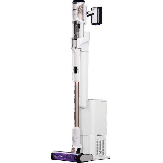 Shark Detect Pro Cordless Pet Auto-Empty System IW3611UKT Cordless Vacuum Cleaner with up to 60 Minutes Run Time - White / Brass
