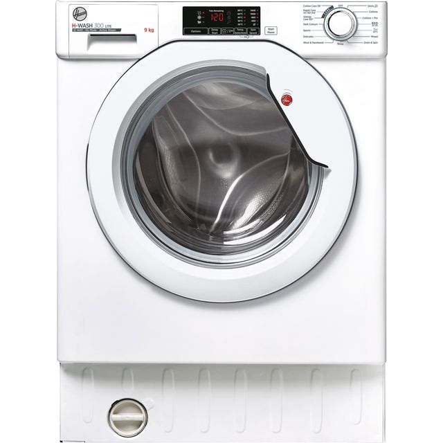 Hoover H-WASH 300 LITE HBWS49D1W4 Integrated 9kg Washing Machine with 1400 rpm - White - B Rated