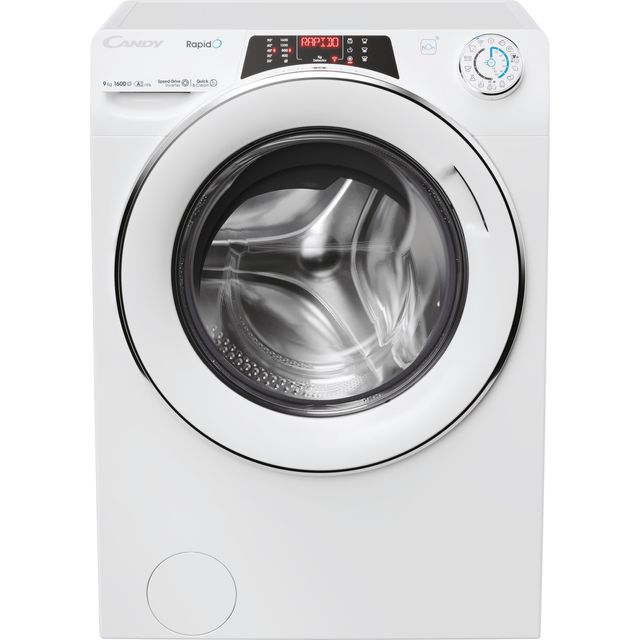 Candy RapidÓ RO1696DWMC7/1-80 9kg WiFi Connected Washing Machine with 1600 rpm - White - A Rated