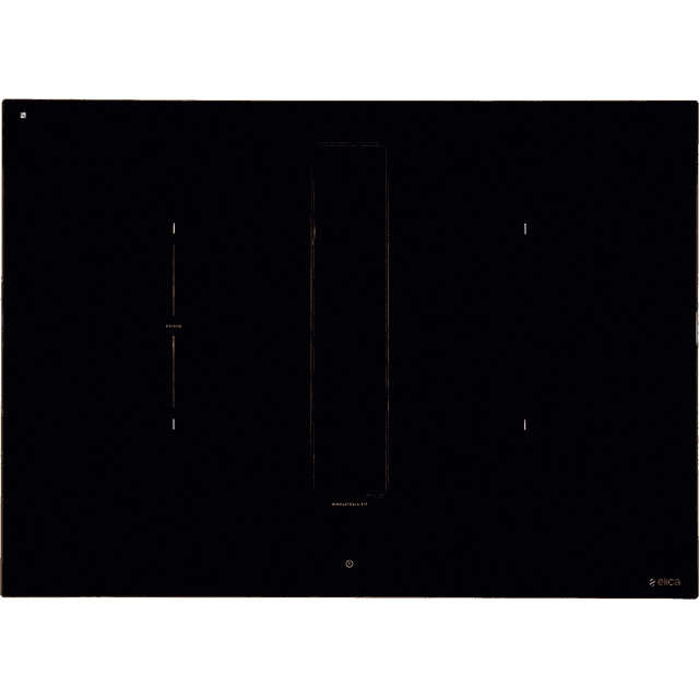 Elica NikolaTesla Fit 70 72cm Venting Induction Hob - Black - For Ducted/Recirculating Ventilation