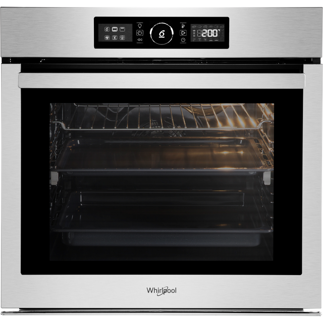 Whirlpool Absolute AKZ96270IX Built In Electric Single Oven with Pyrolytic Cleaning - Stainless Steel - A+ Rated