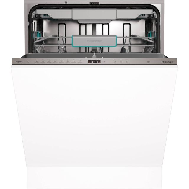 Hisense HV673A61UK Wifi Connected Fully Integrated Standard Dishwasher – Silver Control Panel – A Rated