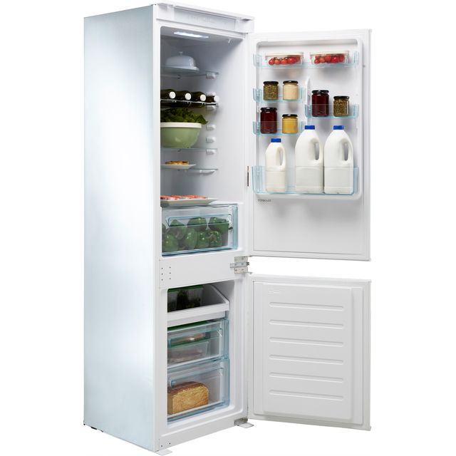 Candy CBT3518FWK Integrated 70/30 No Frost Fridge Freezer with Sliding Door Fixing Kit - White - F Rated